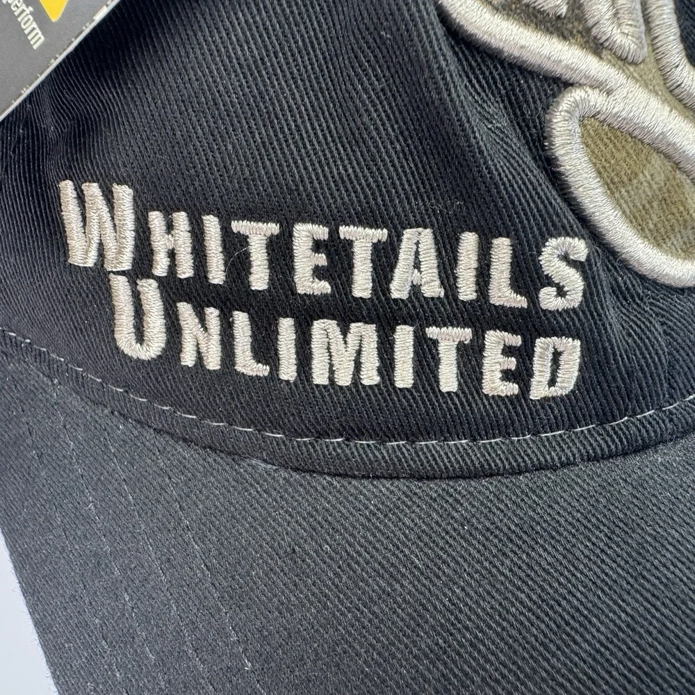 Whitetails Unlimited Hat - 25 Years Anniversary Deer Hunting Cap Black - NWT - Picture 10 of 14